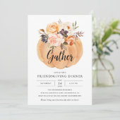 フレンドシフィングサンクスギビングパンプキン招待状 招待状 (スタンド正面)