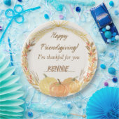 フレンドシフィングサンクスギビングファームハウスホリデー ペーパープレート (パーティー)