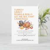フレンドシフィングディナートルコ感謝祭パーティー 招待状 (スタンド正面)