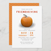 フレンドジビングカプキンオモダンレンジ 招待状 (正面/裏面)