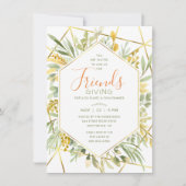 フレンドジングウォーターカラーテラリウムグリーン 招待状 (正面)