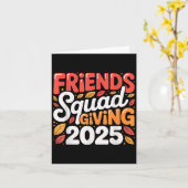 フレンドスクワッド ギビング 2025 オータム フォール 感謝祭 カード (黄色い花)