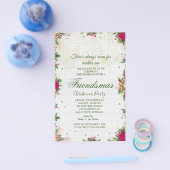 フレンドスマスクリスマスパーティの招待状 チラシ (シングル)