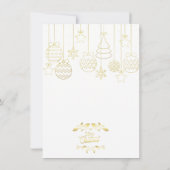 フレンドスマスクリスマスパーティの招待状 招待状 (裏面)