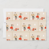 フレンドスマスクリスマスホリデーパーティー招待状 シーズンカード (裏面)