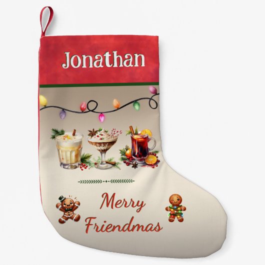 フレンドスマスクリスマス スモールクリスマスストッキング (正面)
