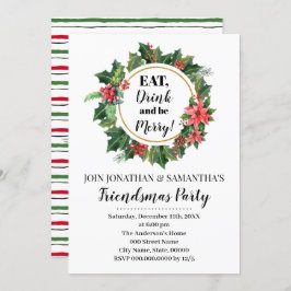 フレンドスマスホリデークリスマスパーティー 招待状