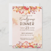 フレンドズギヴィグサンクスギビング秋の葉 招待状 (正面)