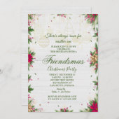 フレンドズクリスマスパーティの招待状フライヤー 招待状 (正面/裏面)