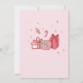 フレンドズサンタおもしろいホホホホスクリスマスパーティー 招待状 (裏面)