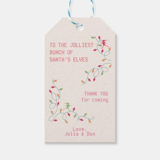 フレンドズジョリーストバンチクリスマスバケーションパーティー ギフトタグ (正面)