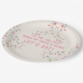 フレンドズジョリーストバンチクリスマスバケーションパーティー ペーパープレート (アングル)