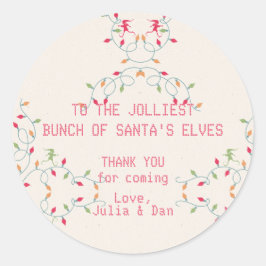 フレンドズジョリーストバンチクリスマスバケーションパーティー ラウンドシール