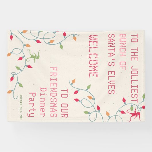 フレンドズジョリーストバンチクリスマスバケーションパーティー 横断幕 (横)