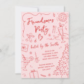 フレンドズドーお洒落ルクリスマスパーティー 招待状 (正面)