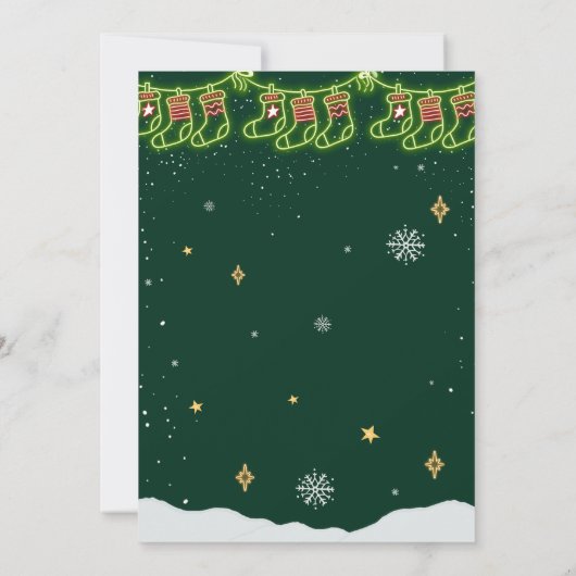 フレンドズホーホクリスマスクリスマスパーティー 招待状 (裏面)