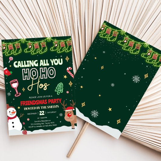 フレンドズホーホクリスマスクリスマスパーティー 招待状