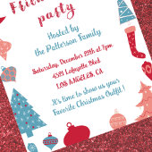 フレンドズマス招待状クリスマスツリー 招待状