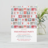 フレンドズマ招待状かわいいクリスマスプレゼントのパターン 招待状 (スタンド正面)