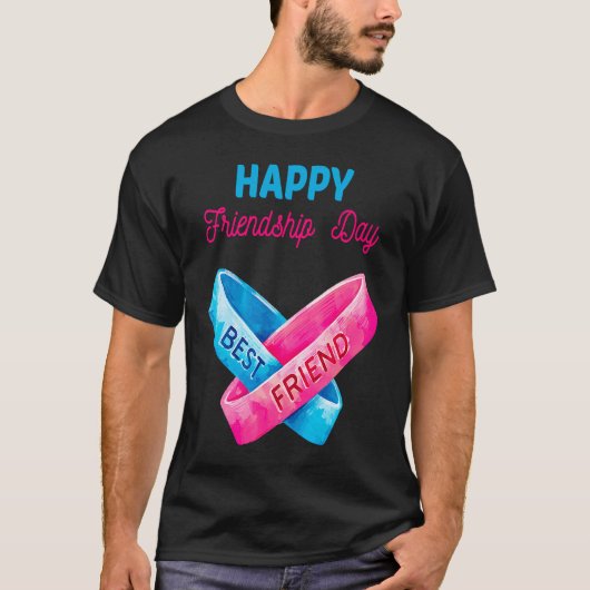 フレンドゾーン友情の日の友最高の達 Tシャツ (正面)