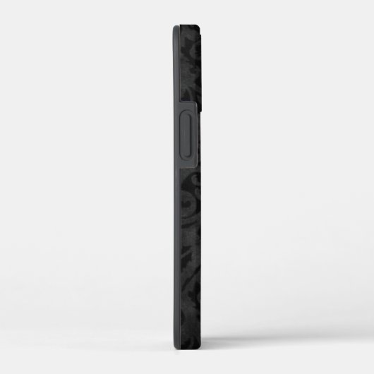 フレンドデイジーオンブラックダマスクケースメイトiPhoneケース Case-Mate iPhoneケース (裏面 / 右)