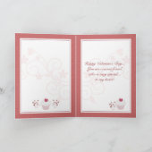 フレンドハッピーバレンタインデー-ハートカップケーキ シーズンカード (内部)