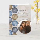 フレンドハッピーバースデー水彩写真 カード (黄色い花)