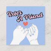 フレンドハートスクリプトフォントHandsの説明を参照 紹介カード (正面)