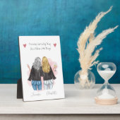 フレンドパーソナライズされたポートレートプリント フォトプラーク (側面)