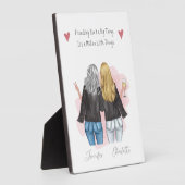 フレンドパーソナライズされたポートレートプリント フォトプラーク (側面)