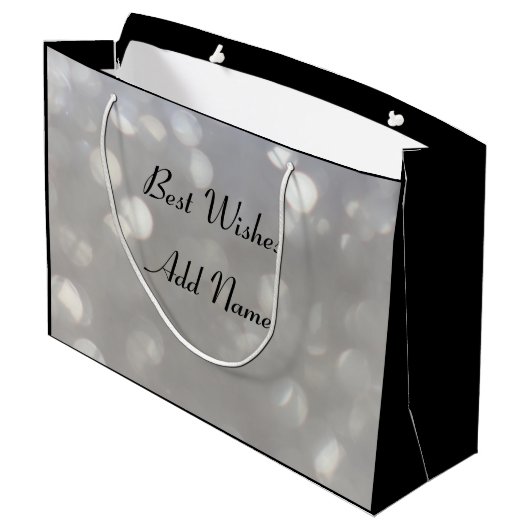 フレンドパーソナライズされた誕生日 ラージペーパーバッグ (裏面アングル)