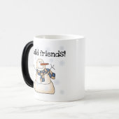 フレンドビルダーキュートウィンター雪だるま モーフィングマグカップ (正面左)