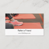 フレンドフィットネスの初心者パーソナルトレーナーを参照 紹介カード (正面)