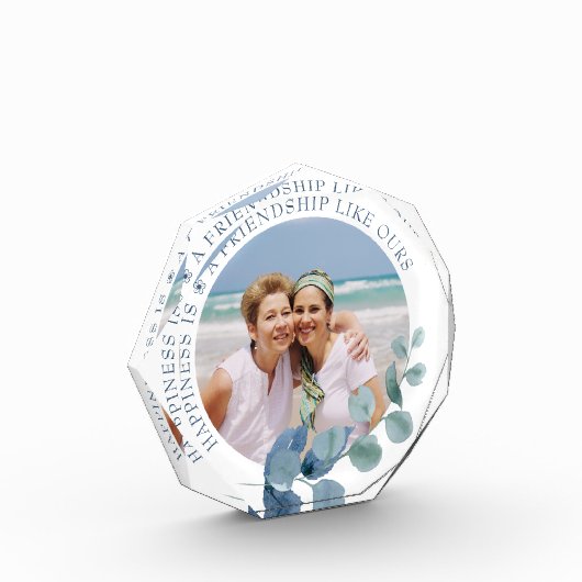 フレンドフォトユーカリ葉写真フレーム フォトブロック (左)