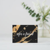 フレンドブラック金ゴールドマーブルビジネスサロン 紹介カード (スタンド正面)