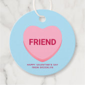 フレンドブルーピンクの会話ハートバレンタイン フェイバータグ (正面)