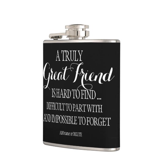 フレンドベスティーサンキュー引用文フレンド感謝 フラスク (左)