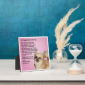 フレンドポエムプラーク – チワワドッグデザイン フォトプラーク (インサイチュ)