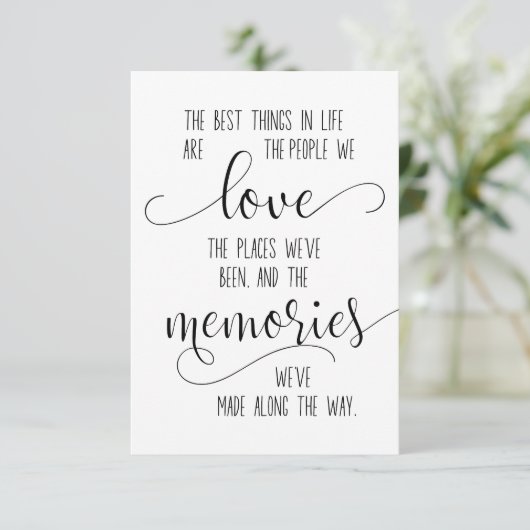 フレンドポストカード、フレンドシップ引用文、フレンドスペシャル サンキューカード (スタンド正面)