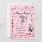 フレンドマスクリスマスカクテルホリデーパーティー 案内状 (正面)