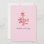 フレンドマスクリスマスカクテルホリデーパーティー 案内状 (裏面)