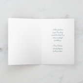 フレンドメリークリスマスカードブルースノーフレーク シーズンカード (内部)