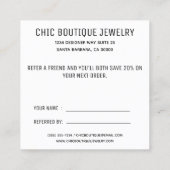 フレンドモダンサロンを参照 紹介カード (裏面)