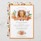 フレンドリシビングウォーターカラーターキーディナー招待状 招待状 (正面/裏面)