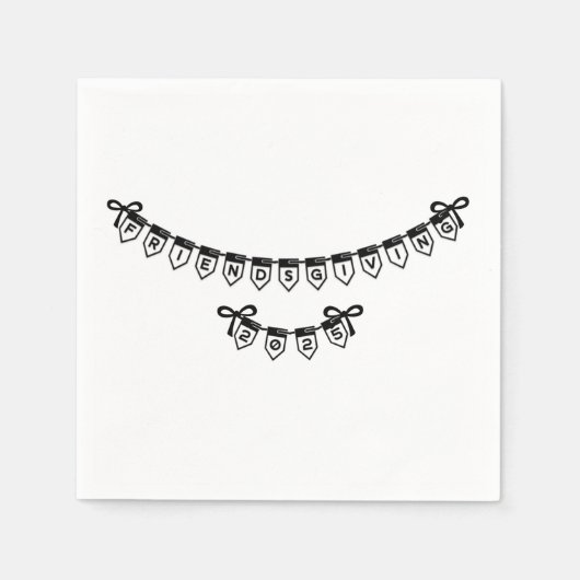 フレンドリジェビングバナーフォントデザインナプキンス スタンダードカクテルナプキン (正面)