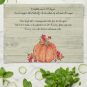 フレンドリジェングオレンジカボチャ紅葉 キッチンタオル (折り畳み)