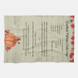 フレンドリジェングオレンジカボチャ紅葉 キッチンタオル