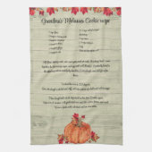 フレンドリジェングオレンジカボチャ紅葉 キッチンタオル (縦)