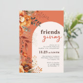 フレンドリディナーフローラホワイトアーチ 招待状 (スタンド正面)