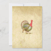 フレンドリディナーヴィンテージトルコアンティーク紙 招待状 (裏面)